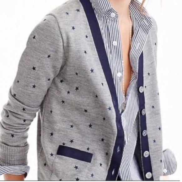 Jcrew star print cardigan - Picture 1 of 4